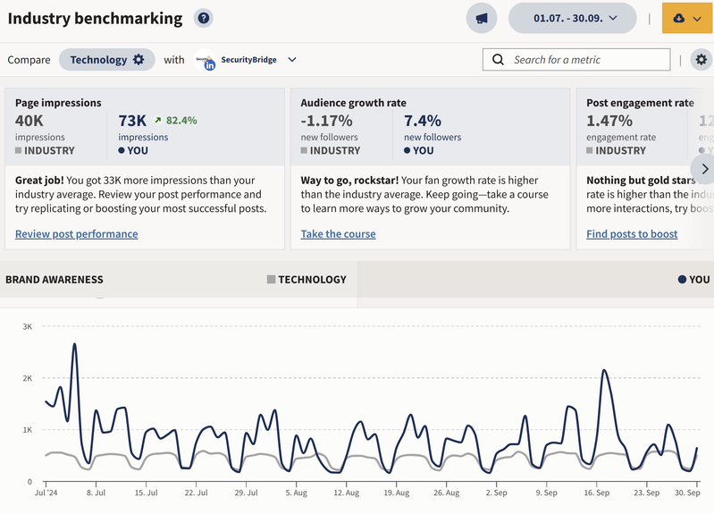Analytics performance report